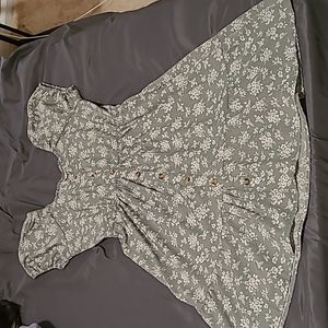 Casual floral print dress